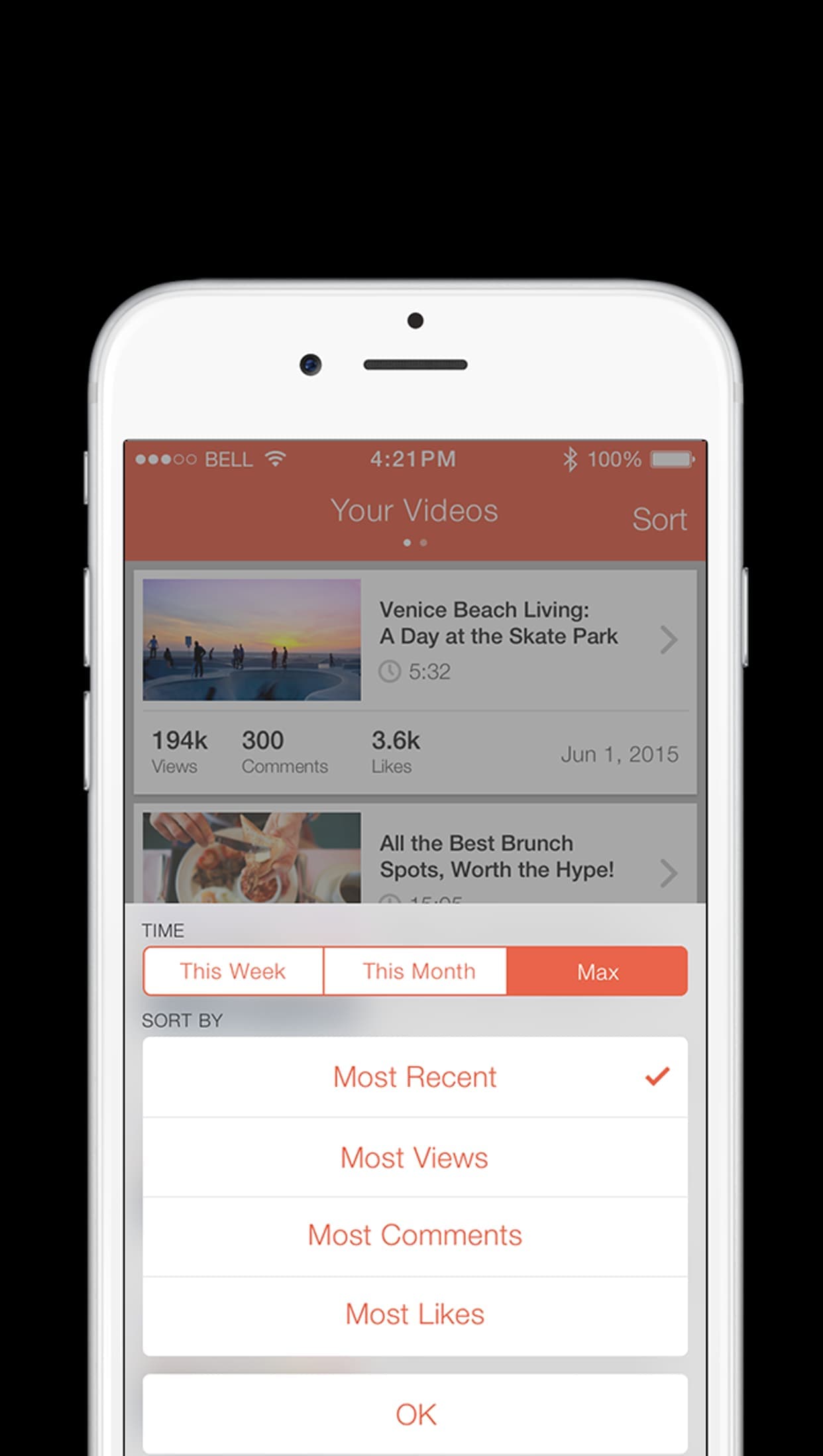 Epoxy mobile activity feed